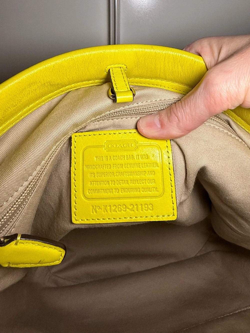 Coach Legacy Archival Bucket Bag | Rare Chartreuse Yellow Glove-Tanned Leather